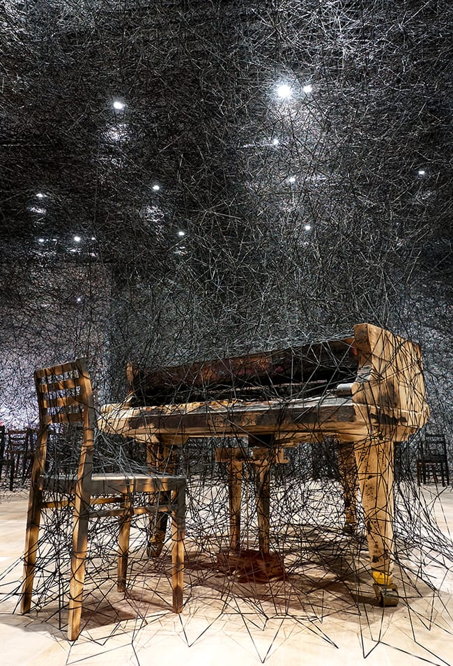 alcantara in silence mori art museum tokio chiharu shiota 2