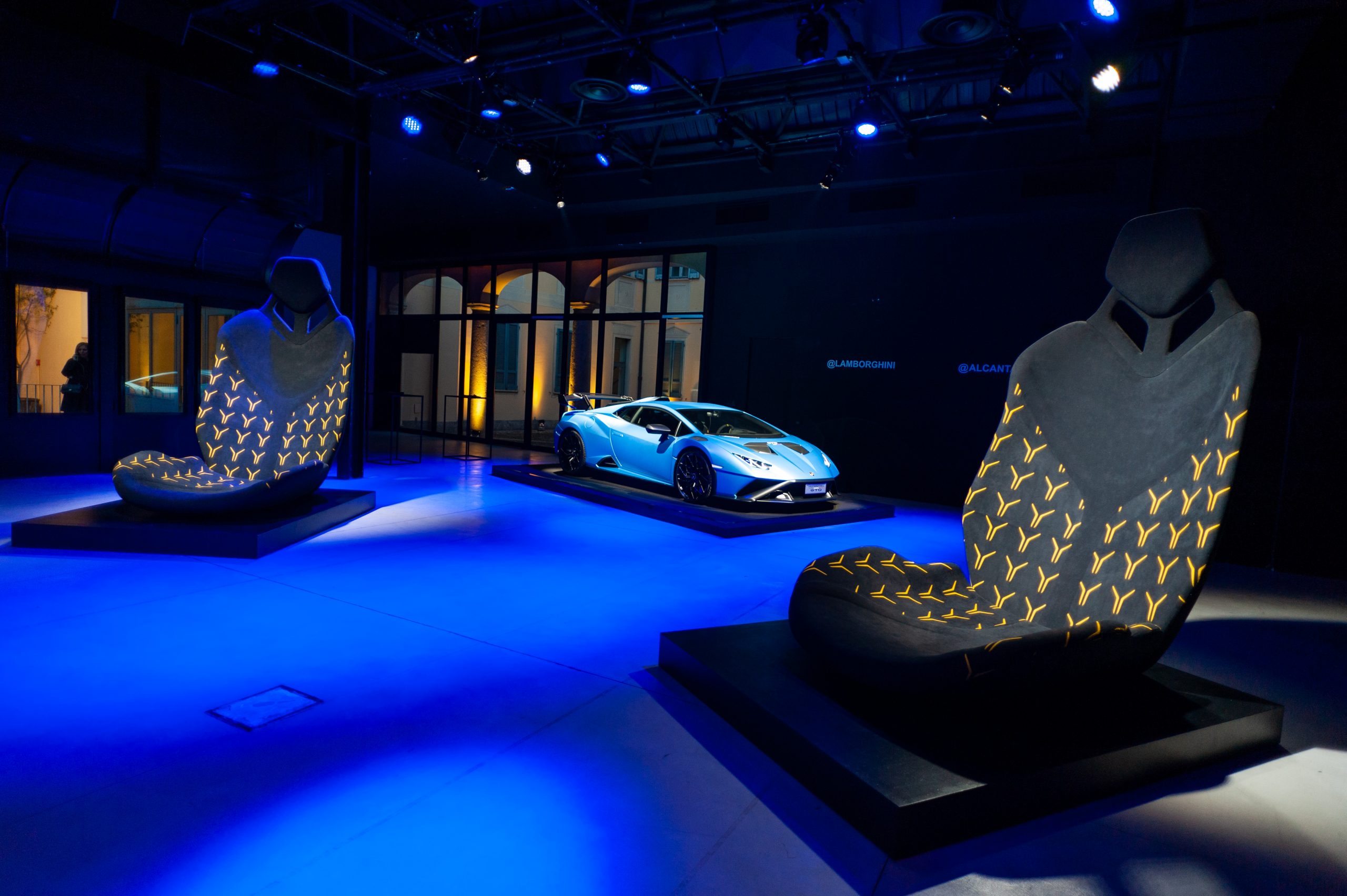 Alcantara in collaboration with Lamborghini for the "Customization is the key" event
