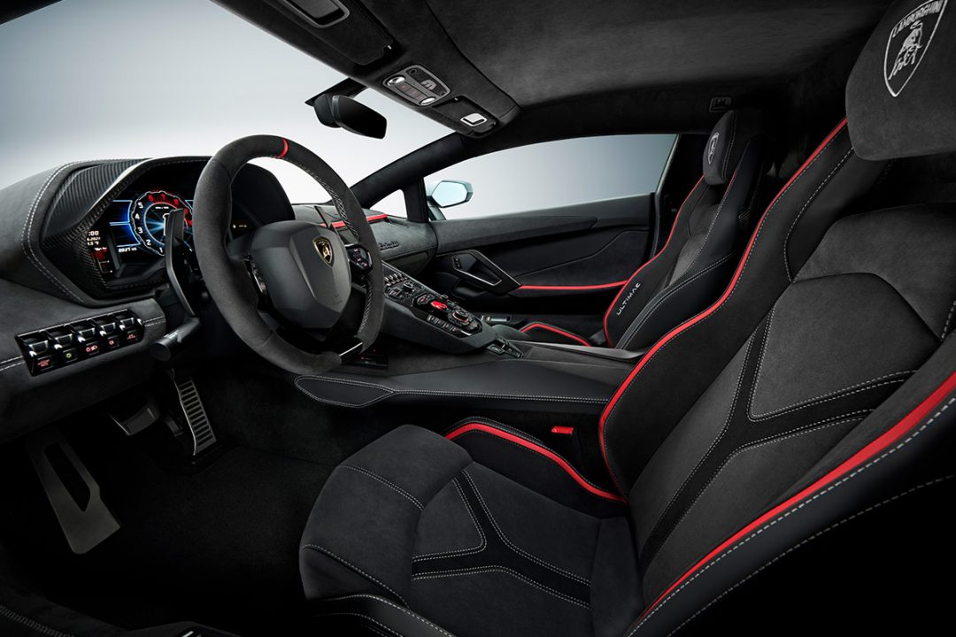 Interiors in Alcantara: Lamborghini Aventador Ultimae and Huracan STO -  Alcantara