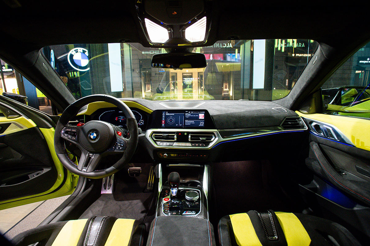 Touch the Skyline (Milan): BMW M4 Competition one-off in Alcantara -  Alcantara