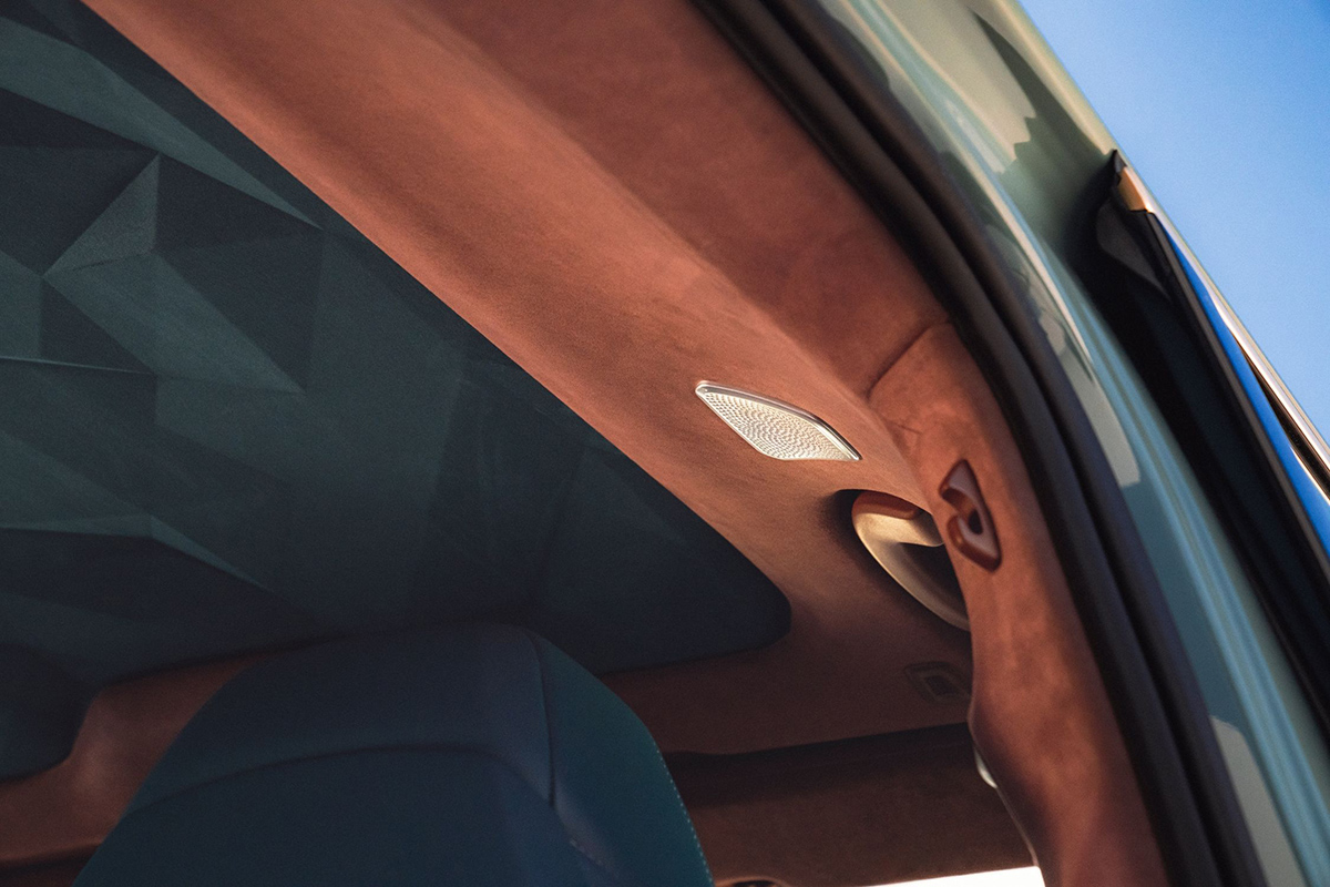 Alcantara covers the BMW XM interior
