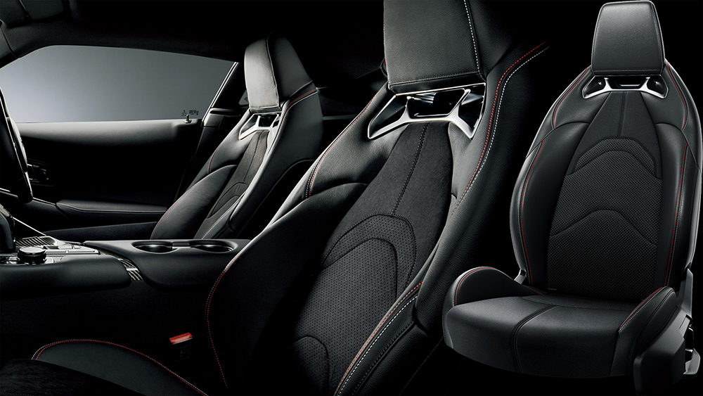 Alcantara chosen for the seats of the Toyota Plasma Orange 100 Edition