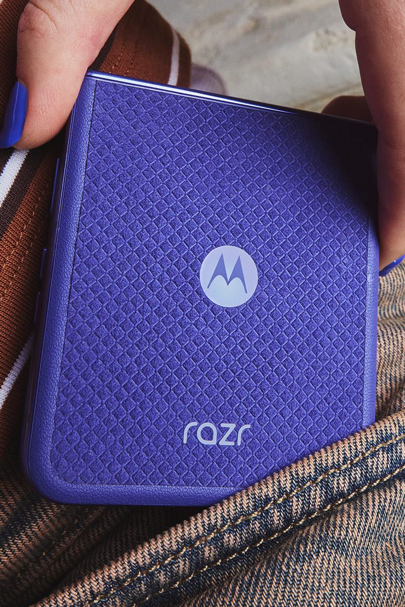 Alcantara & Motorola continue their collaboration with the new razr 70 ultra